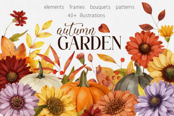 Autumn Garden Watercolor: Bringing Hand-Painted Warmth to Modern Design
