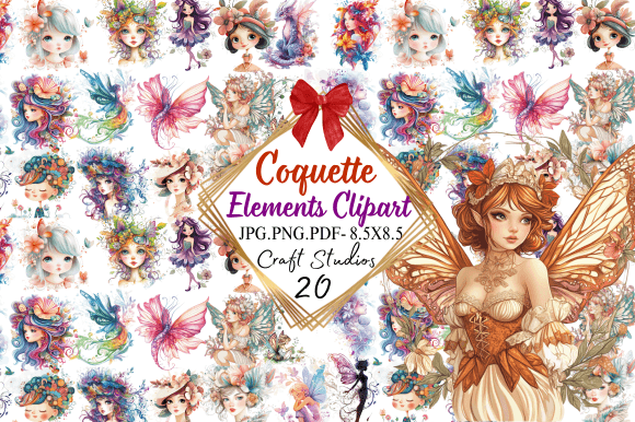 Coquette Elements Clipart: Elevating Your Creative Projects and Business
