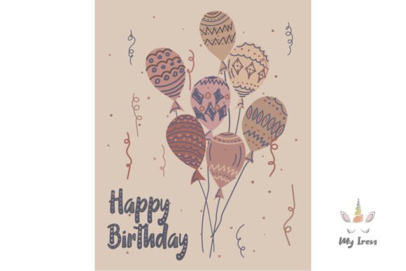 Happy Birthday with Balloons 5: A Versatile Vector Asset