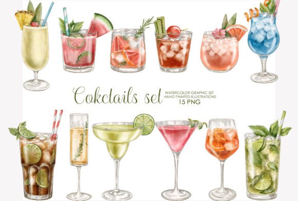 Unlocking Creativity: The Ultimate Guide to Watercolor Cocktails Clipart Collections