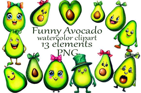 Watercolor Clipart Funny Avocado PNG: A Practical Review