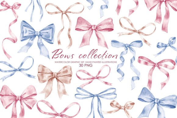 Watercolor Ribbon Bows Clipart PNG: A Designer's Guide
